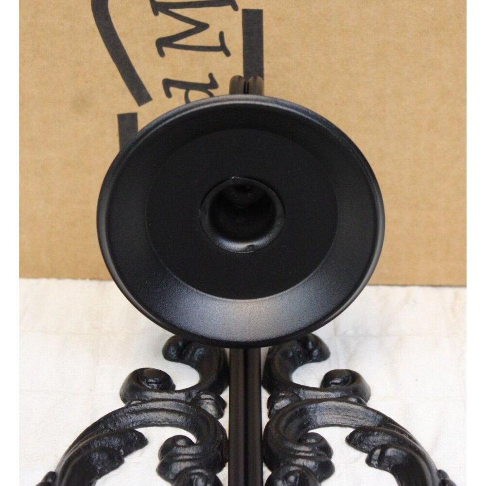 Southern Living Red Mountain Iron Black New Orleans Candle Wall Sconce - Picture 4 of 7